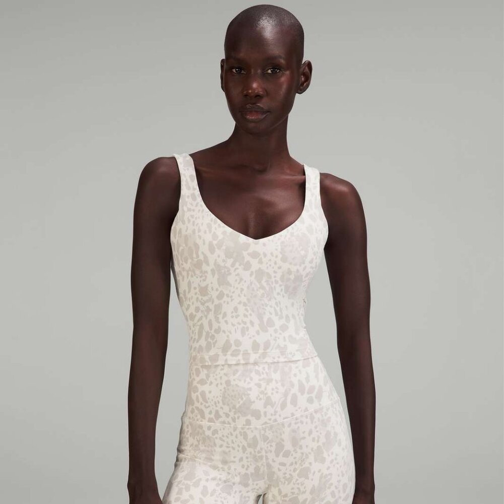 Lululemon Align Tank Top - Cheetah Camo Antique White Multi